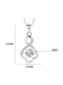 thumb 925 Sterling Silver Moissanite Irregular Dainty Necklace 3