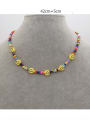 thumb Multi Color Glass beads Polymer Clay Smiley Bohemia Necklace 1
