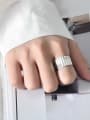 thumb 925 Sterling Silver  Vintage Striped Geometric Band Ring 2
