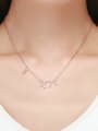 thumb 925 Sterling Silver Cubic Zirconia Constellation Minimalist Necklace 1