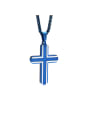 thumb Stainless steel Enamel Cross Minimalist Regligious Necklace 0