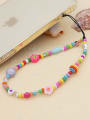 thumb Imitation Pearl Multi Color Polymer Clay Flower Bohemia Mobile Phone Accessories 0