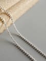 thumb S925 Sterling Silver personalized handmade double Beaded Anklet 3