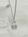 thumb Vintage Sterling Silver With Platinum Plated Simplistic Rabbit Power Necklaces 3