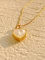 thumb Copper Shell White Heart-shaped Necklace 0