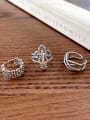 thumb 925 Sterling Silver Hollow Cross Vintage Band Ring 0