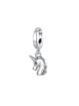 thumb 925 Sterling Silver Minimalist Unicorn  Pendant 0