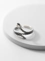 thumb 925 Sterling Silver Snake Vintage Band Ring 0