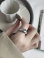 thumb 925 Sterling Silver geometric free size Ring 1