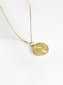 thumb Pure silver world map gold necklace 0