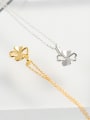 thumb 925 Sterling Silver Smooth Flower Minimalist Pendant Necklace 1