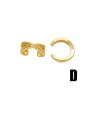 thumb Brass Cubic Zirconia Round Hip Hop Clip Earring 4