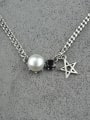 thumb Vintage  Sterling Silver With Antique Silver Plated Simplistic Star Power Necklaces 3