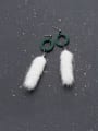 thumb 925 Sterling Silver Tassel Minimalist Simple circular mink earring  Threader Earring 1