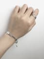 thumb Vintage Sterling Silver With Antique Silver Plated Vintage Heart Bracelets 3
