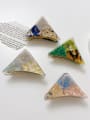 thumb Cellulose Acetate Minimalist Triangle Alloy Multi Color Jaw Hair Claw 0