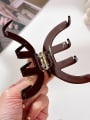 thumb Trend Irregular Alloy Resin Jaw Hair Claw 4