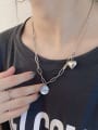 thumb 925 Sterling Silver Heart Vintage Hollow Chain Necklace 1