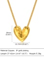 thumb Brass Heart Minimalist Necklace 2