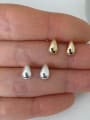 thumb 925 Sterling Silver  Smooth Water Drop Minimalist Stud Earring 0