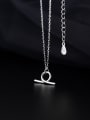 thumb 925 Sterling Silver Smooth knot Minimalist Necklace 3