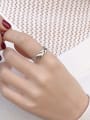 thumb 925 Sterling Silver Geometric Vintage Band Ring 1