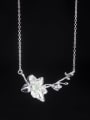 thumb 925 Sterling Silver Flower Minimalist Necklace 0