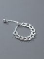 thumb 925 Sterling Silver Hollow Geometric Chain Minimalist Band Ring 2