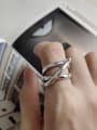 thumb 925 Sterling Silver  Vintage Heavy Duty Woven Ring 0