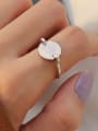 thumb 925 Sterling Silver Smooth Round Minimalist Free Size Midi Ring 0