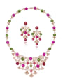 thumb Brass Multi Color Beads  Luxury Necklace 2