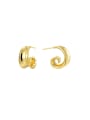 thumb Brass Irregular Minimalist Stud Earring 0