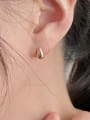 thumb 925 Sterling Silver  Smooth Water Drop Minimalist Stud Earring 1