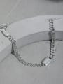 thumb 925 Sterling Silver Geometric Vintage Strand Bracelet 1