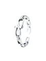 thumb 925 Sterling Silver  Vintage symmetry Chain Band Ring 3