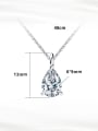 thumb 925 Sterling Silver Cubic Zirconia Water Drop Dainty Necklace 2