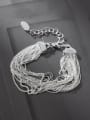 thumb 925 Sterling Silver Beads Chain Minimalist Strand Bracelet 2