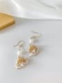 thumb Alloy With Imitation Gold Plated Vintage Irregular Drop Earrings 2
