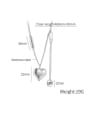 thumb Titanium Steel Heart Minimalist Lariat Necklace 4