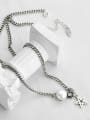 thumb Vintage  Sterling Silver With Antique Silver Plated Simplistic Star Power Necklaces 1