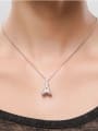 thumb Copper Cubic Zirconia Geometric Dainty Necklace 1