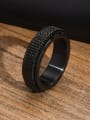 thumb Stainless steel Geometric Hip Hop Band Ring 3