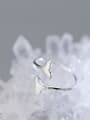 thumb 925 Sterling Silver Wing Minimalist Band Ring 2
