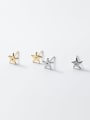 thumb 925 Sterling Silver Five-Pointed Star Minimalist Stud Earring 2