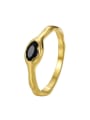 thumb Brass Enamel Geometric Minimalist Band Ring 2