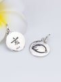 thumb 925 Sterling Silver With  Cute Zodiac Signs  Round Pendant Diy Accessories 2