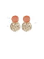 thumb Alloy With Imitation Gold Plated Vintage Round Drop Earrings 2