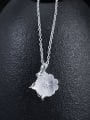 thumb 925 Sterling Silver Crystal Flower Minimalist Necklace 1