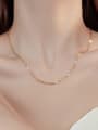 thumb 925 Sterling Silver  Minimalist Hollow Geometric  Chain Necklace 3