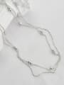 thumb Vintage Sterling Silver With Platinum Plated Fashion Chain Necklaces 2